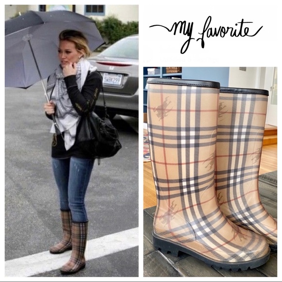 Burberry Nova Check Rain Boots - Picture 2 of 7